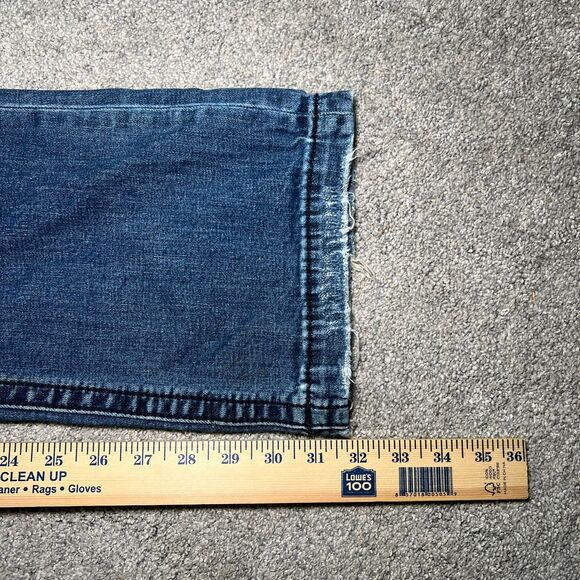 Miss Me Jeans Womens Heaven Mid Rise Boot Size 28 Blue Denim Y2K Distressed - Picture 8 of 9